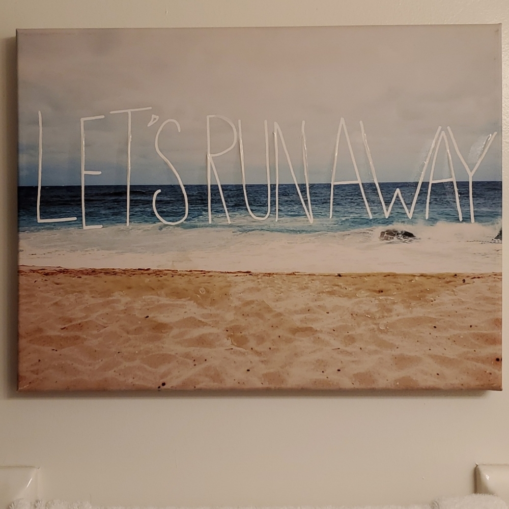 Canvas beach print